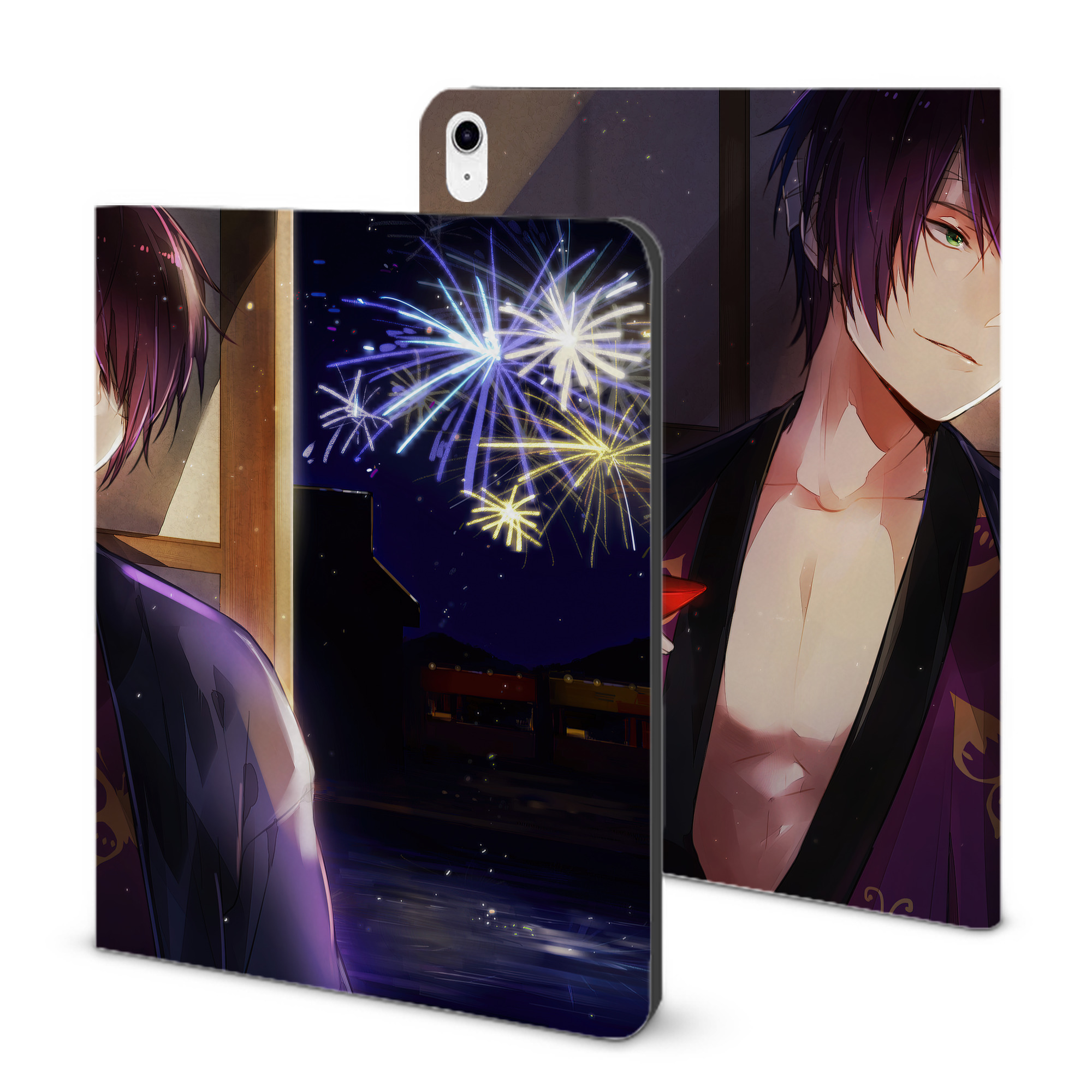 （画像用） ぎんたま 坂田銀時（さかたぎんとき） 神楽 志村新八（しむら しんぱち） GINTAMA Sakata Gintoki Kagura Shimura Shinpachi IPad ケース ブック型 PUレザー TPU 耐衝撃 軽量 薄型 ペン収納なし 全面保護 IPad 各モデル対応